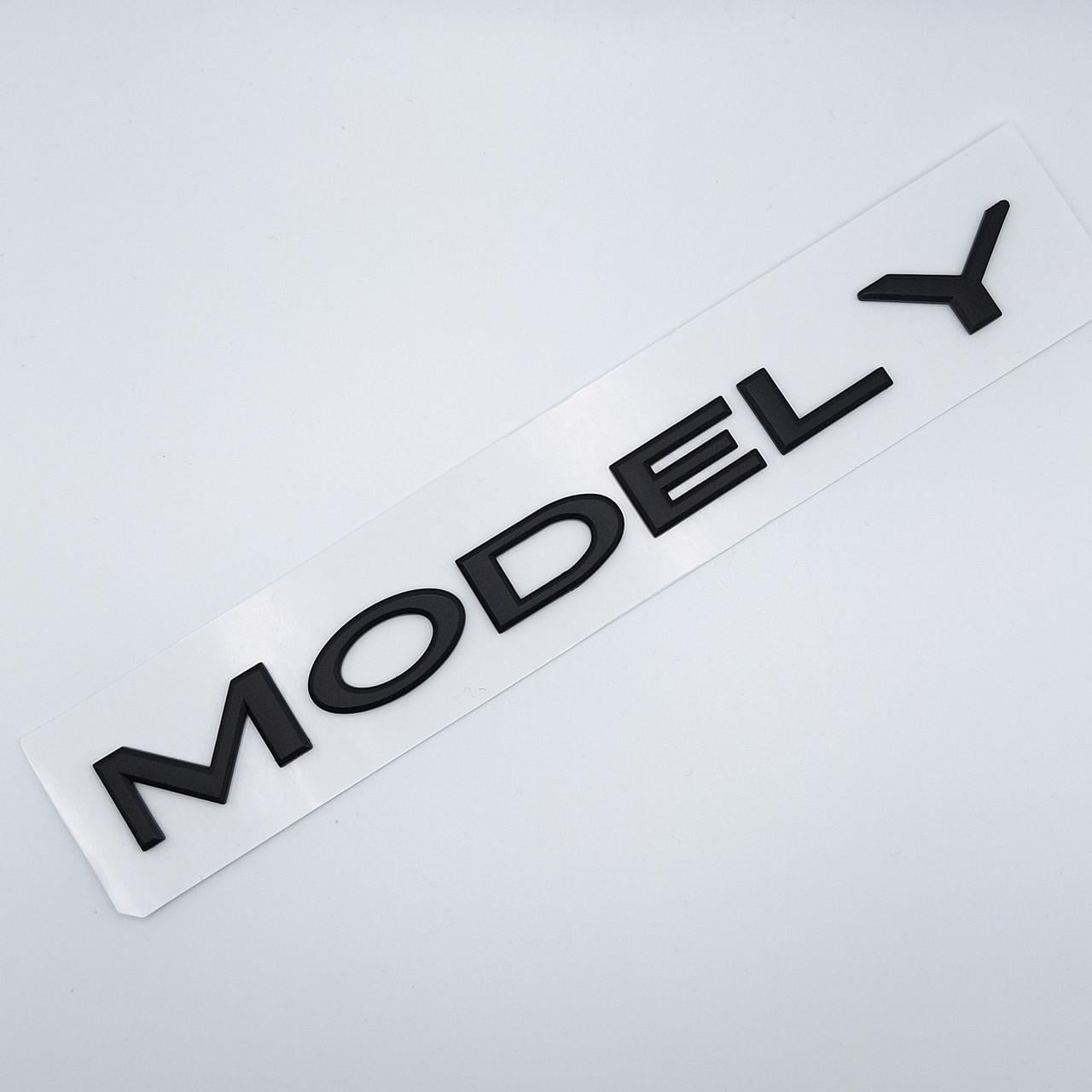 Эмблема надпись Model Y Tesla Черный матовый (1998679350)