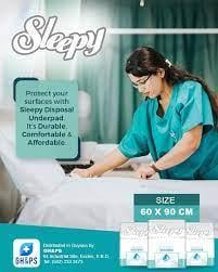 Пелюшки гігієнічні Sleepy Sensitive Underpad 60х90 см №30 (000005910) - фото 5 Пелюшки гігієнічні Sleepy Sensitive Underpad 60х90 см №30 (000005910) - фото 5