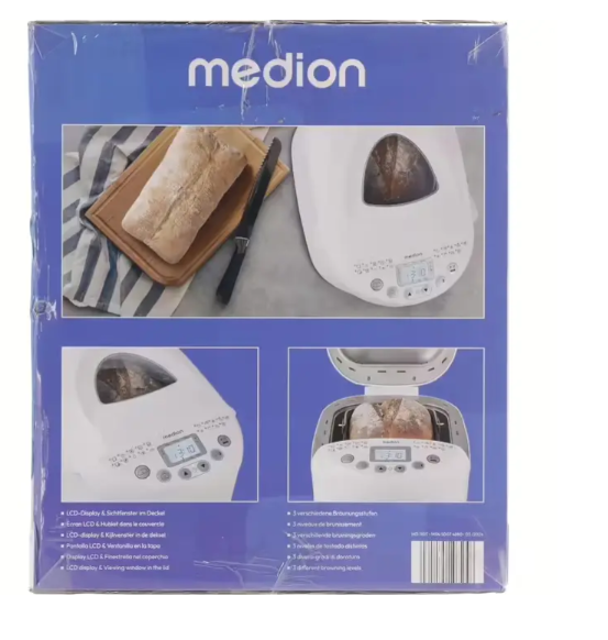 Хлебопечка Medion MD11011 19 программ 550 Вт (24214258) - фото 10 Хлебопечка Medion MD11011 19 программ 550 Вт (24214258) - фото 10
