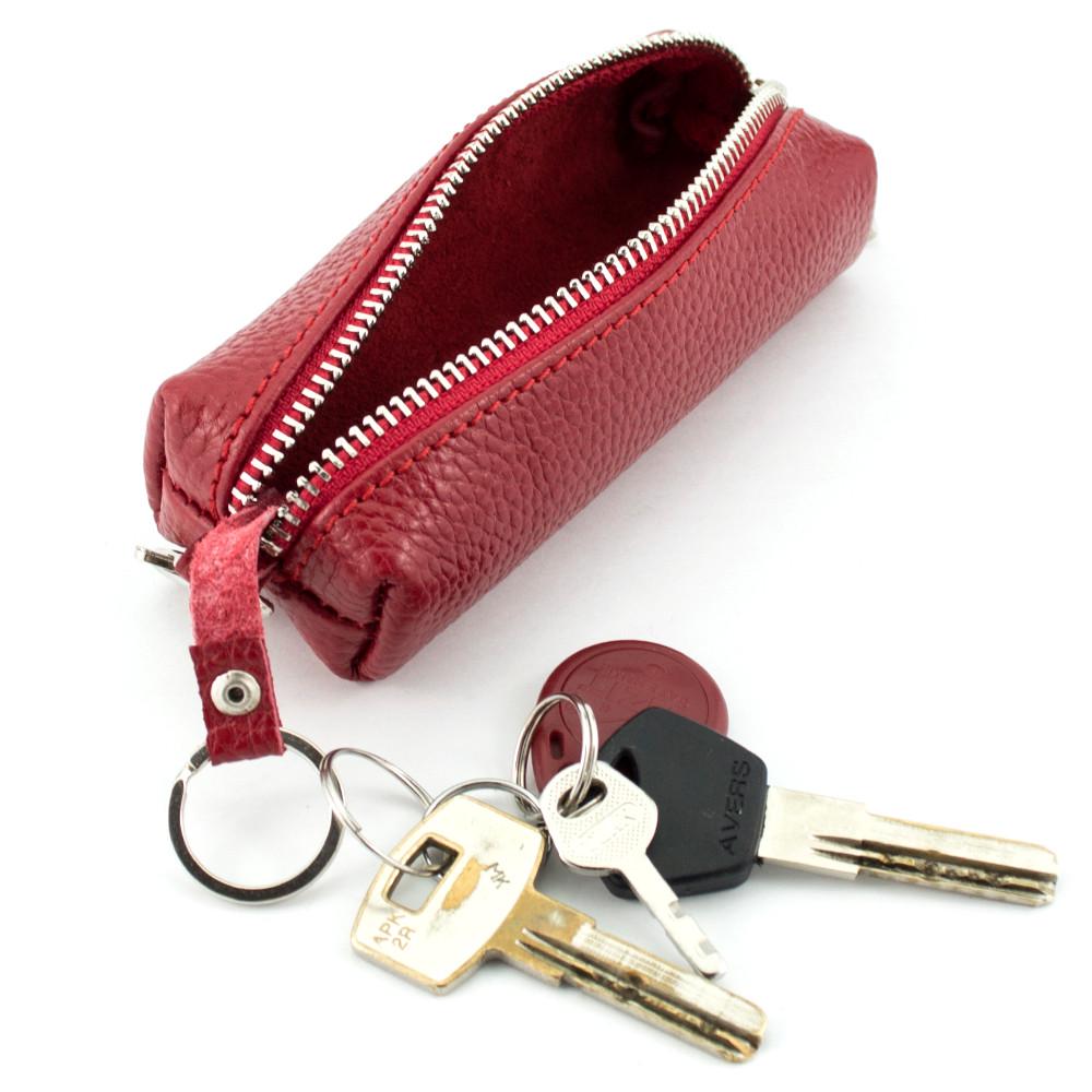 Ключница кожаная HC-108 на молнии Красный - фото 3 Ключница кожаная HC-108 на молнии Красный - фото 3