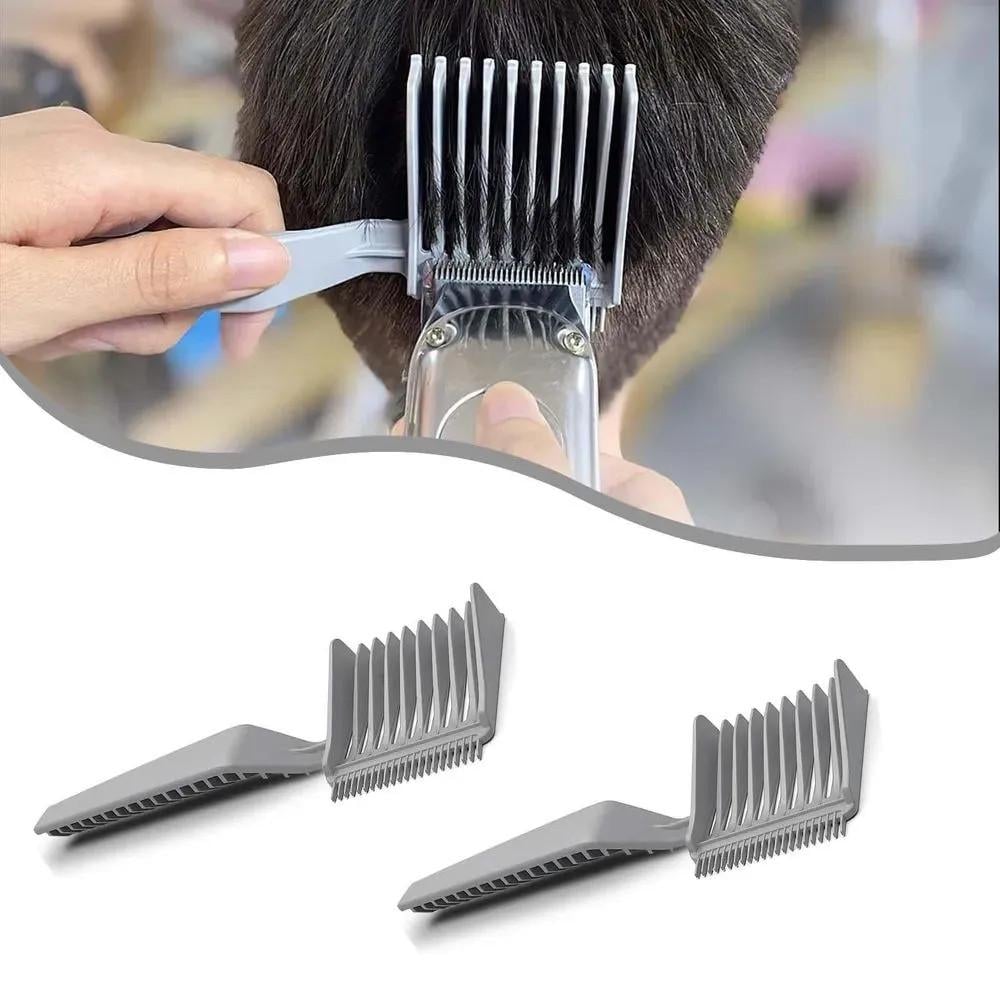 Расческа парикмахерская с ручкой для стрижки волос под машинку с плавным переходом - фото 5 Расческа парикмахерская с ручкой для стрижки волос под машинку с плавным переходом - фото 5