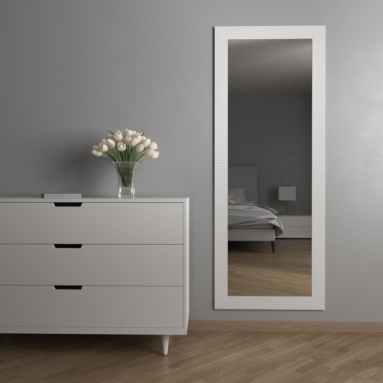 Зеркало настенное Black Mirror в полный рост 176х66 Белый (8518В-64SW)