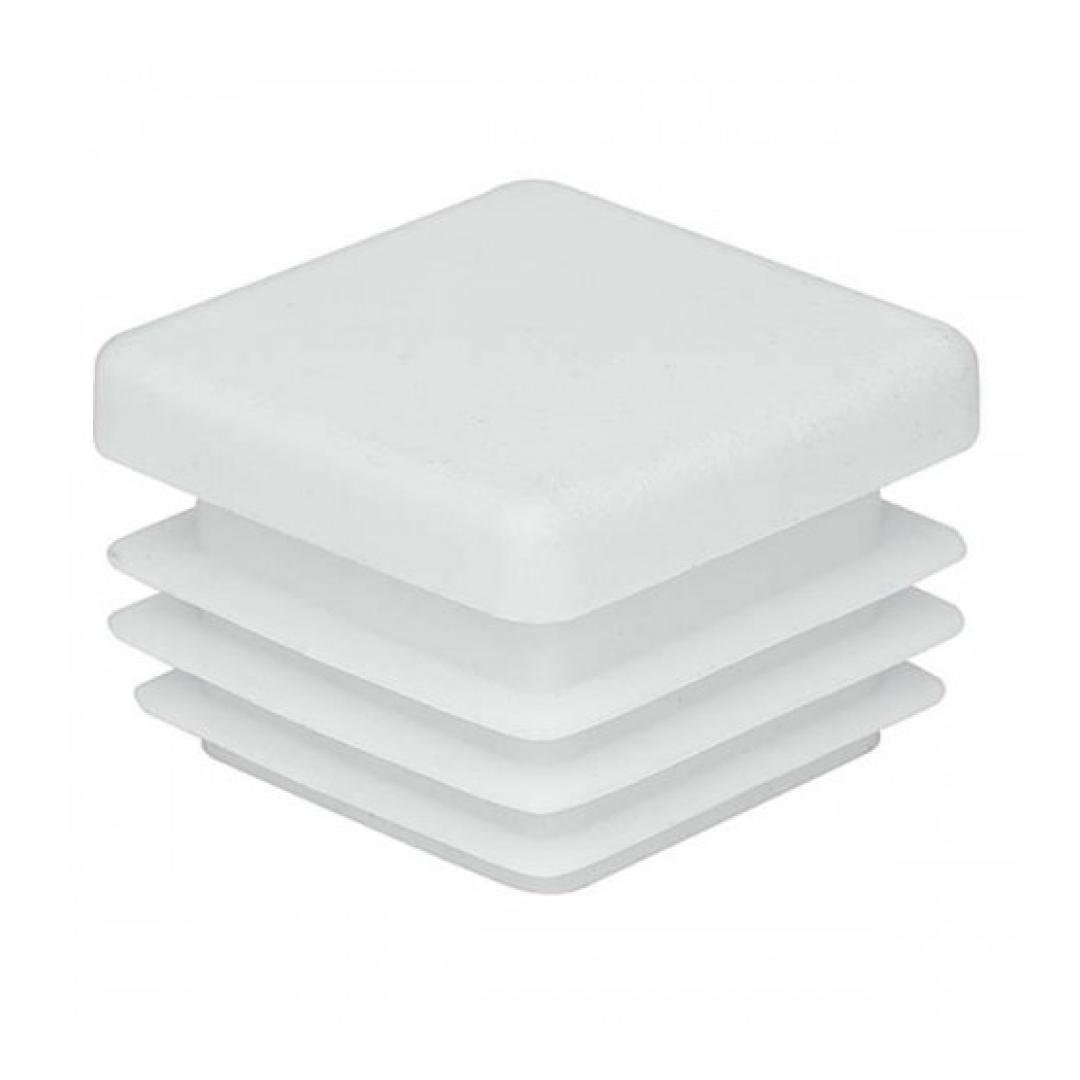 Заглушка для профільних труб пластикова квадратна 40х40 мм 1 шт. Білий (1828716818/К0303)