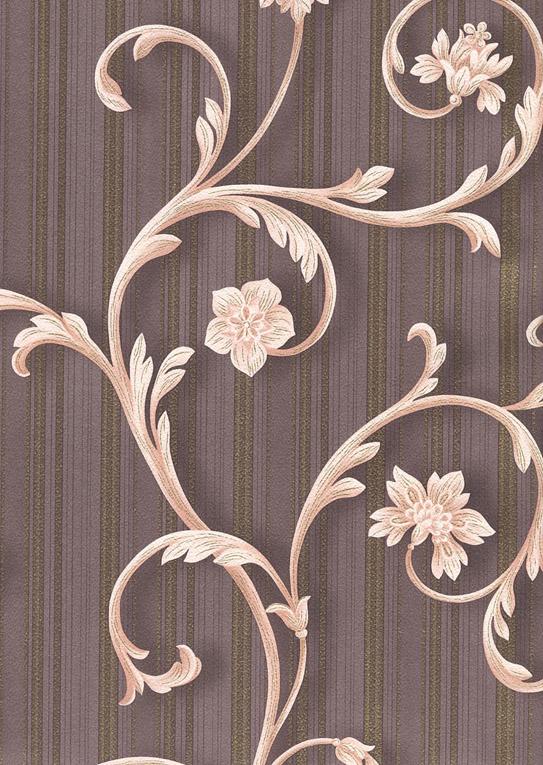 Обои тисненные Эксклюзив Люкс на бумажной основе 0,53х10,05 м Коричневый (020-08)