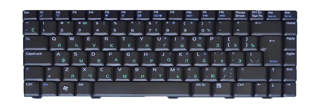 Клавиатура для ноутбука Asus Z99Jr матовая (04GNCB1KRU14)