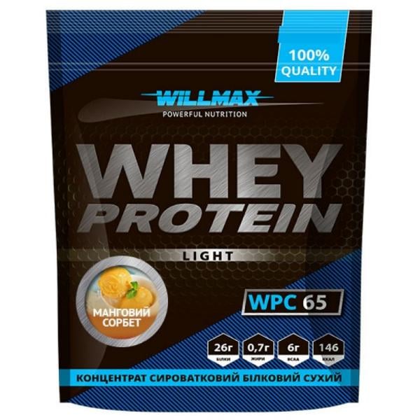 Протеин Willmax Whey Protein 65 1000 г 25 порций Mango Sorbet (000021932) Протеин Willmax Whey Protein 65 1000 г 25 порций Mango Sorbet (000021932)