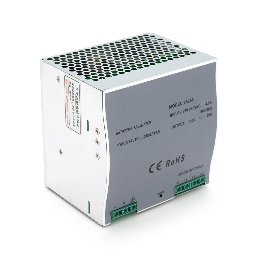 Источник питания Ritar RT-240-12 на Din-рейку для оборудования 240 Вт 12 В 20 А (35658)