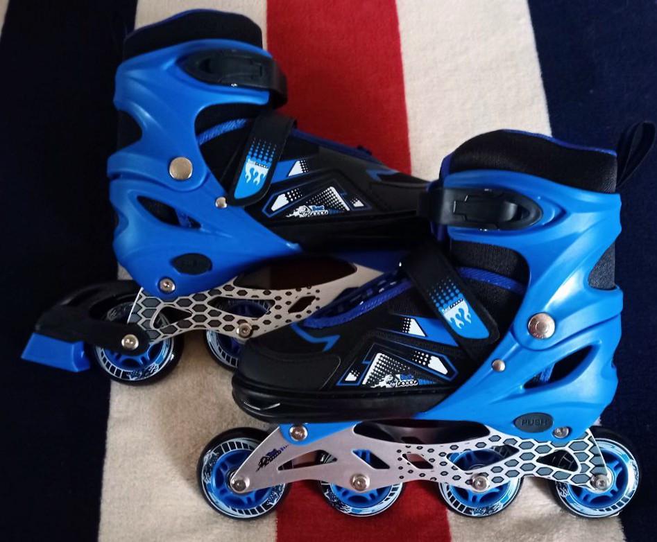 Ролики дитячі Best Roller 73906 р. 38-42 з підсвіткою переднє колесо Синій (roll711br) - фото 3 Ролики дитячі Best Roller 73906 р. 38-42 з підсвіткою переднє колесо Синій (roll711br) - фото 3