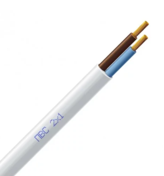 Кабель силовий багатожильний ПВСнг 2х1.0 МЕГАНОМ мідь