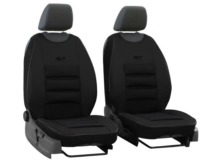 Чехлы на передние сиденья Pok-ter PsT для Geely MK 2006-2014 2002-2011 комбинированные с черной вставкой (9016050)