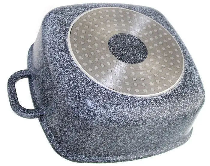 Каструля квадратна Edenberg гранітне покриття зі скляною кришкою 4,4 л (EB-3973) - фото 2 Каструля квадратна Edenberg гранітне покриття зі скляною кришкою 4,4 л (EB-3973) - фото 2