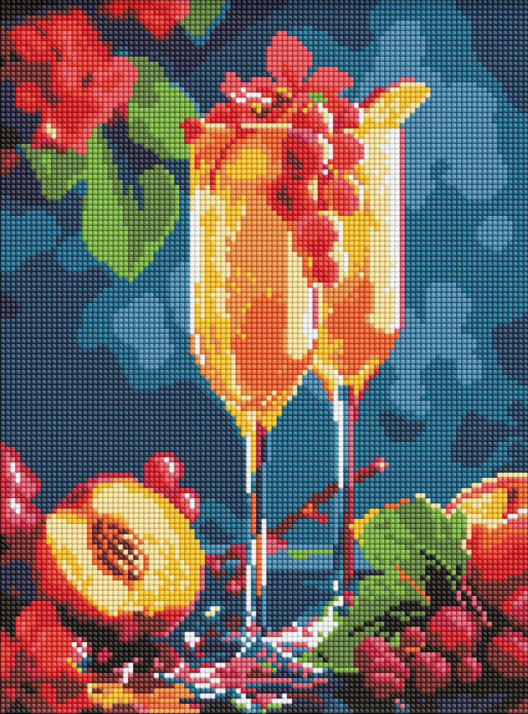 Набір з алмазною мозаїкою Ideyka Ігриста насолода AMO8081 на підрамнику 30x40 см (MTT-196041)