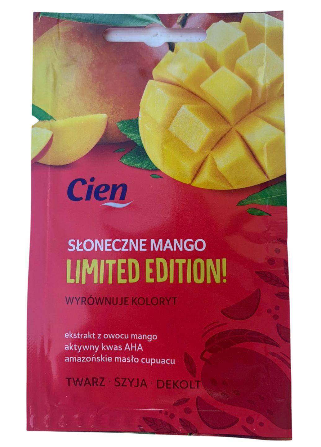 Маска для обличчя Cien Limited Edition Манго для освітлення/згладжування та знебарвлення 10 мл (Е-01649)