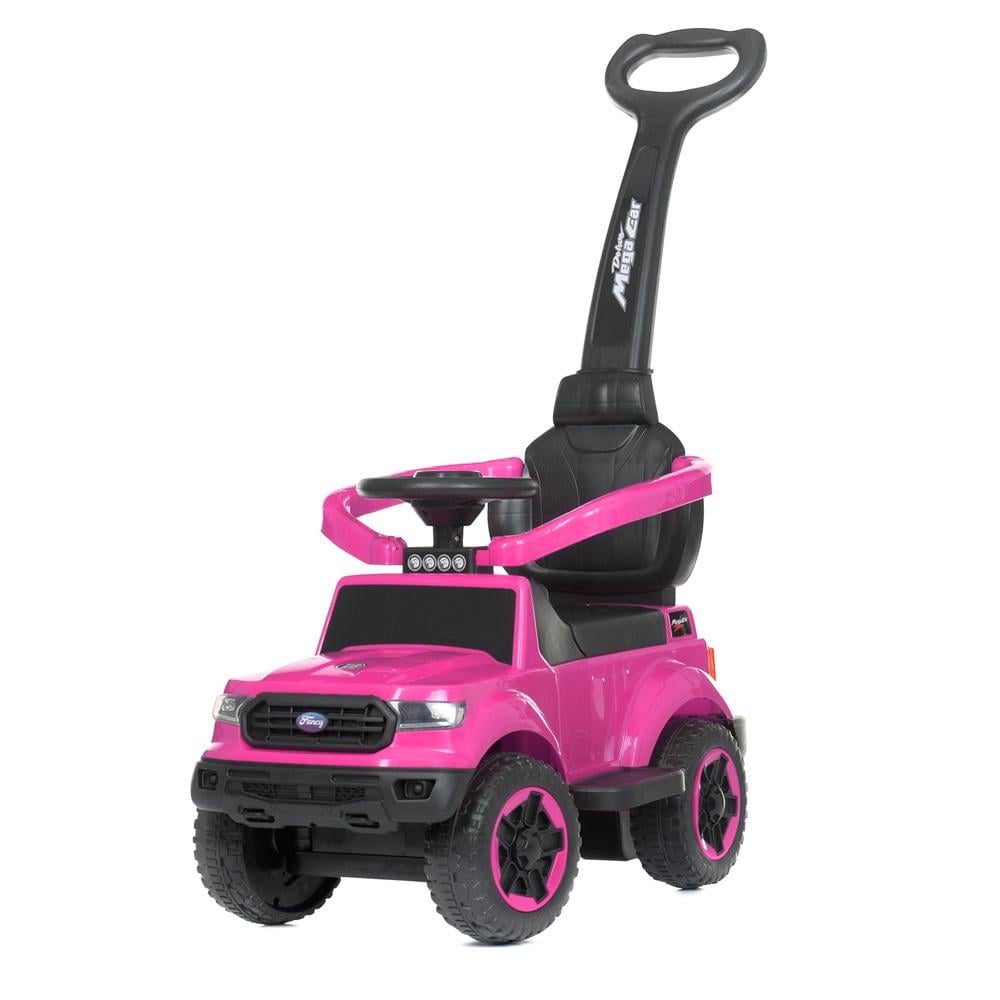 Каталка-толокар M 4564B 2в1 с родительской ручкой/музыкой и светом Розовый (26578625)