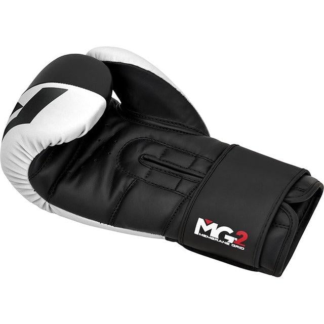 Рукавиці боксерські RDX F4 Boxing Sparring Gloves Hook капа у комплекті Чорно-білий - фото 4