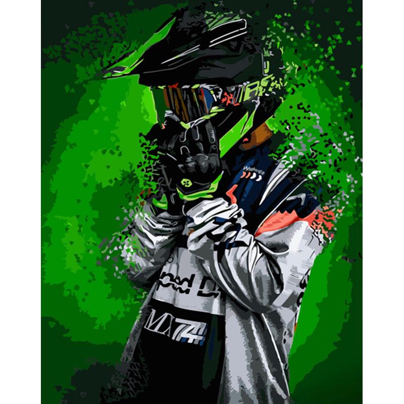 Картина по номерам Strateg Премиум Гонщик 40х50 см (GS892)