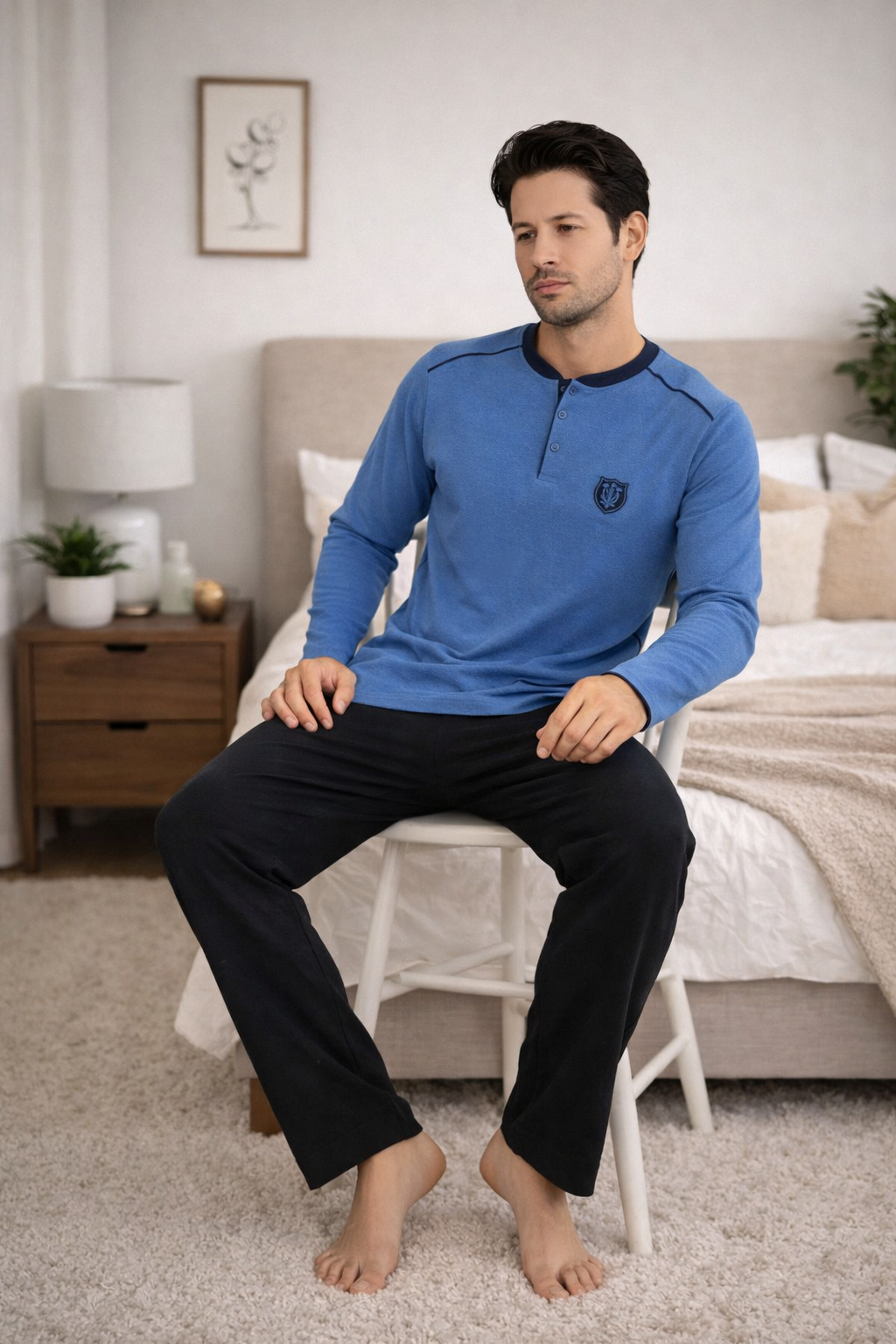 Піжама чоловіча демісезонна бавовняна кофта/штани 2XL (5806-2XL)