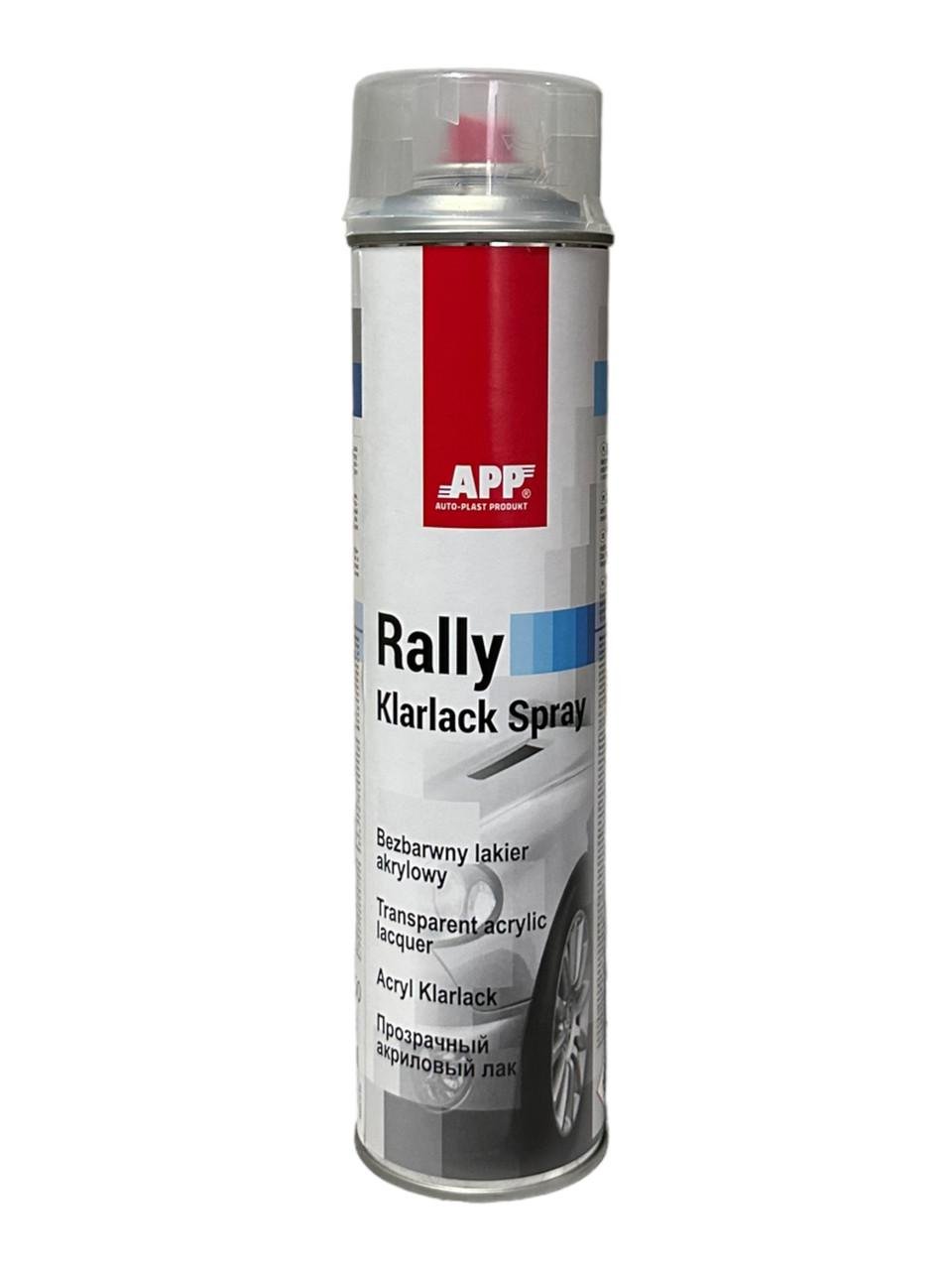 Лак акрыловый в баллончике APP Rally Color Spray 500 мл