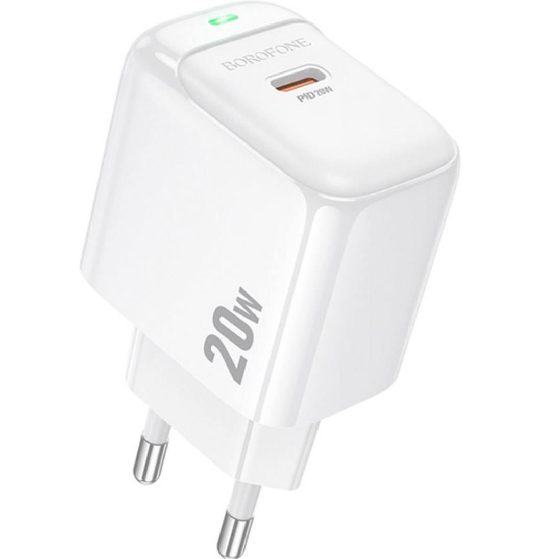 Зарядное устройство для Borofone BAS43A PD 20W White (м00217) Зарядное устройство для Borofone BAS43A PD 20W White (м00217)