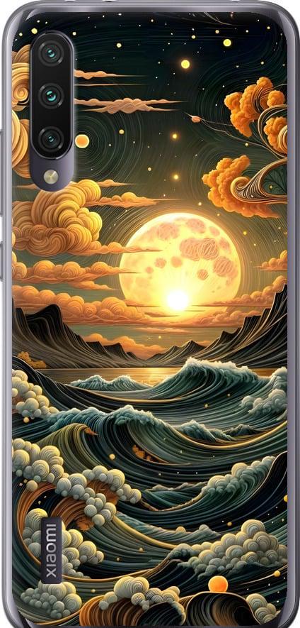 Чехол на Xiaomi Mi A3 Арт волны (6332t-1737-42517)