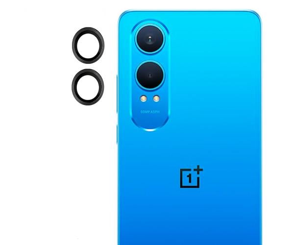 Защитное стекло с рамкой CD Pattern для OnePlus Nord CE4 Lite на заднюю камеру Черный