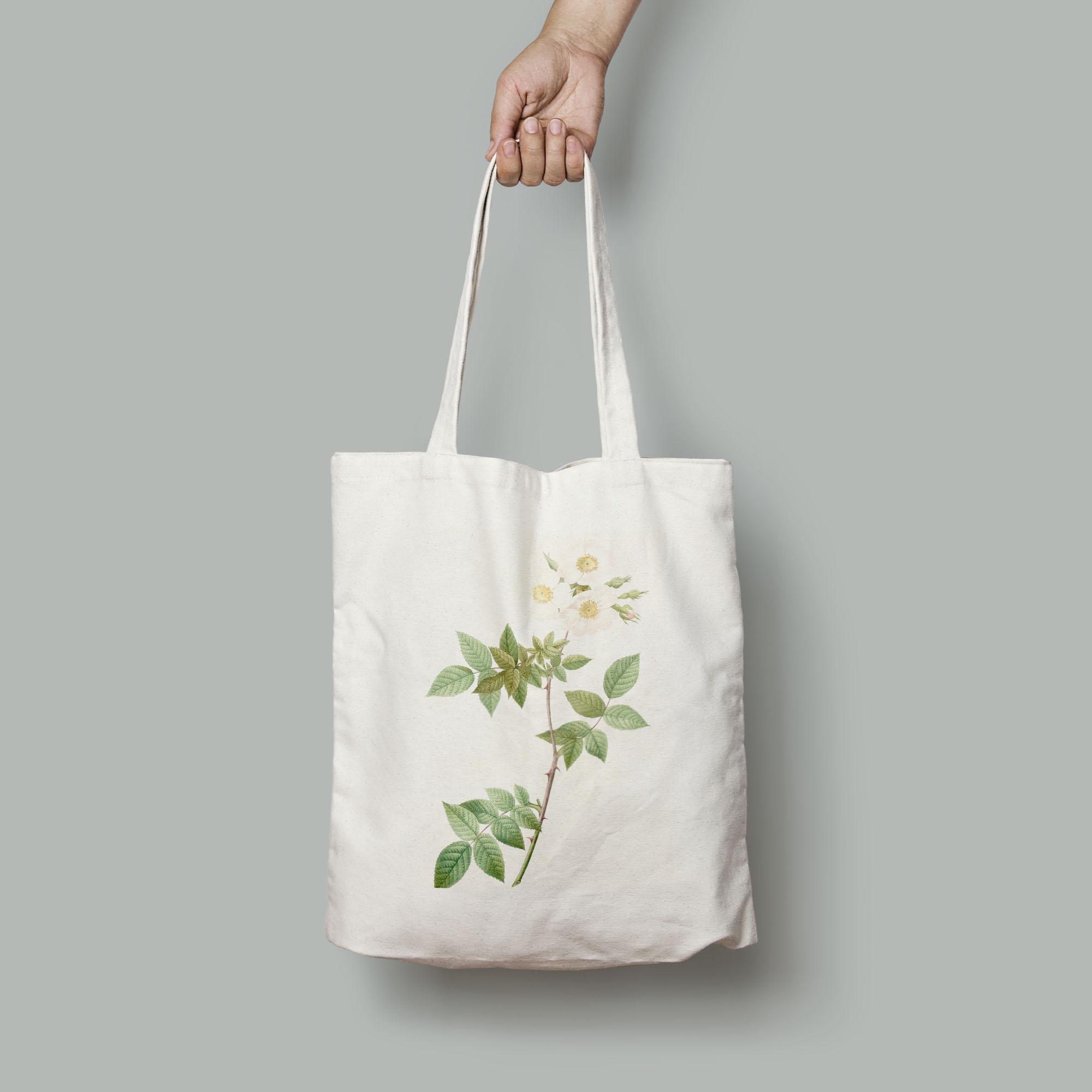 Эко-сумка Винтажный акварельный рисунок Роза Аркансана шопер (Flowers1922010_Bag)