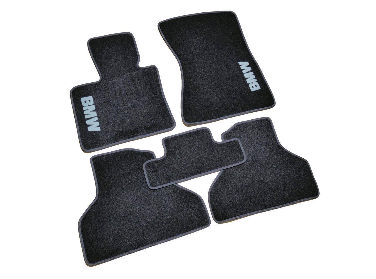 Килимки автомобільні ворсові в салон для BMW X5/X6 E70/E71 2006-2013 5 шт. Чорний (BLCCR1058)