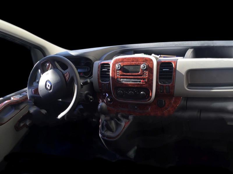 Накладка на торпеду Дерево Meric для Nissan NV300/Primastar 2016-гг. пластик Фактура под дерево