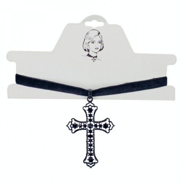 Декор для Хэлоуина Seta Чокер Крест Королевы Анны (18-903)