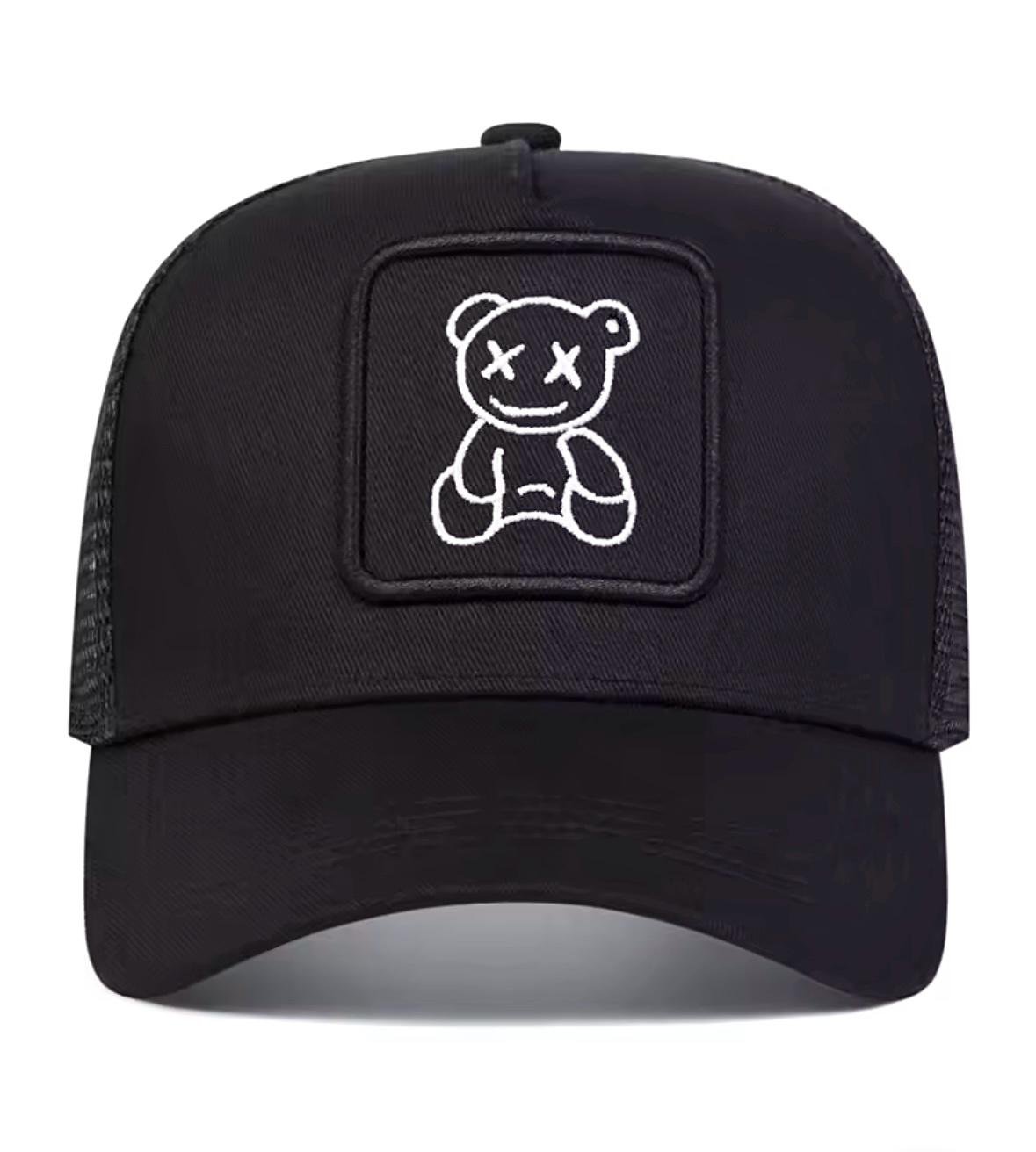 Кепка тракер Wuke Плюшевий ведмедик Тедді Teddy Bear ведмідь з сіточкою унісекс one size Чорний - фото 2 Кепка тракер Wuke Плюшевий ведмедик Тедді Teddy Bear ведмідь з сіточкою унісекс one size Чорний - фото 2