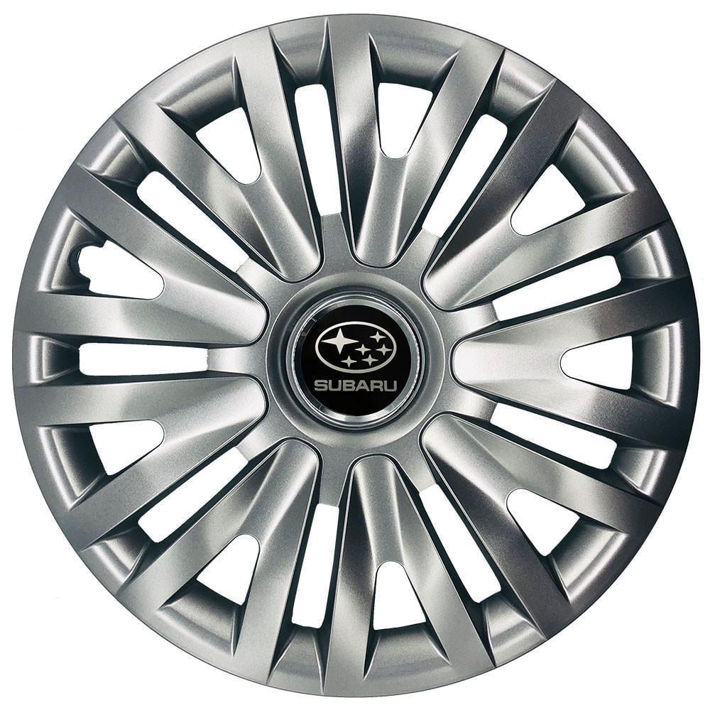 Колпаки SJS с логотипом Subaru 412 R16 4 шт. Серебряный (31008900)