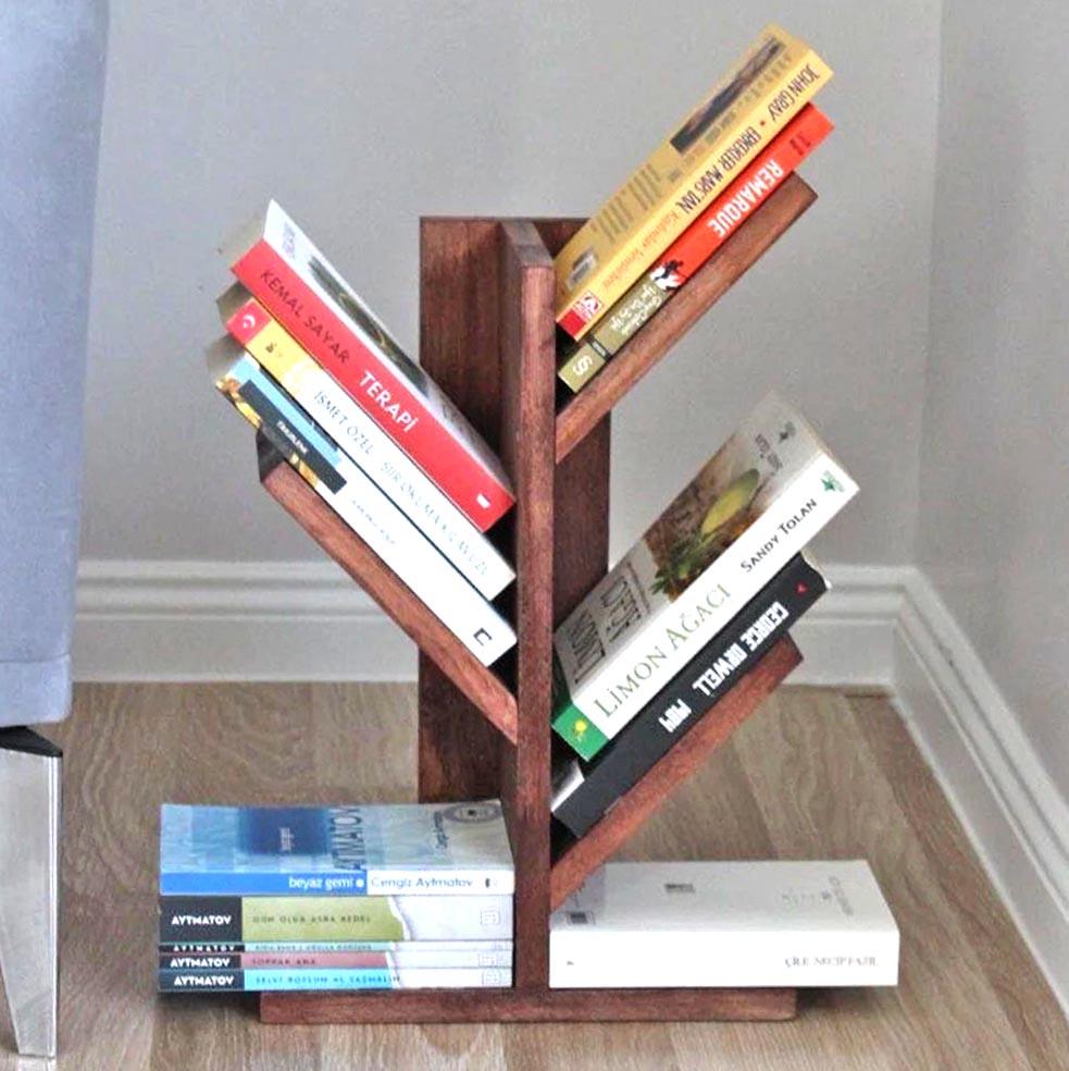 Полка книжная настольная из дерева Тексомира Шафран (КПА-003206)