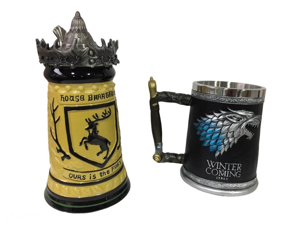 Подарочный набор кружка House Герб Баратеонов Игра Престолов и Winter Is Coming Stark 650/600мл - фото 3