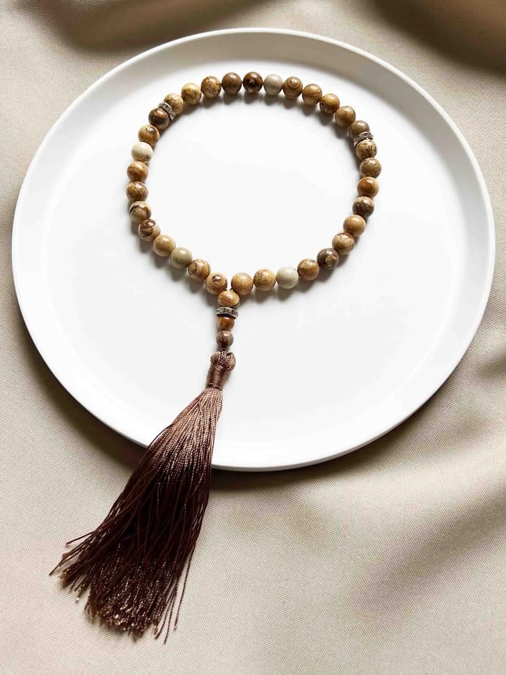 Четки из яшмы Светло-коричневый (5417)