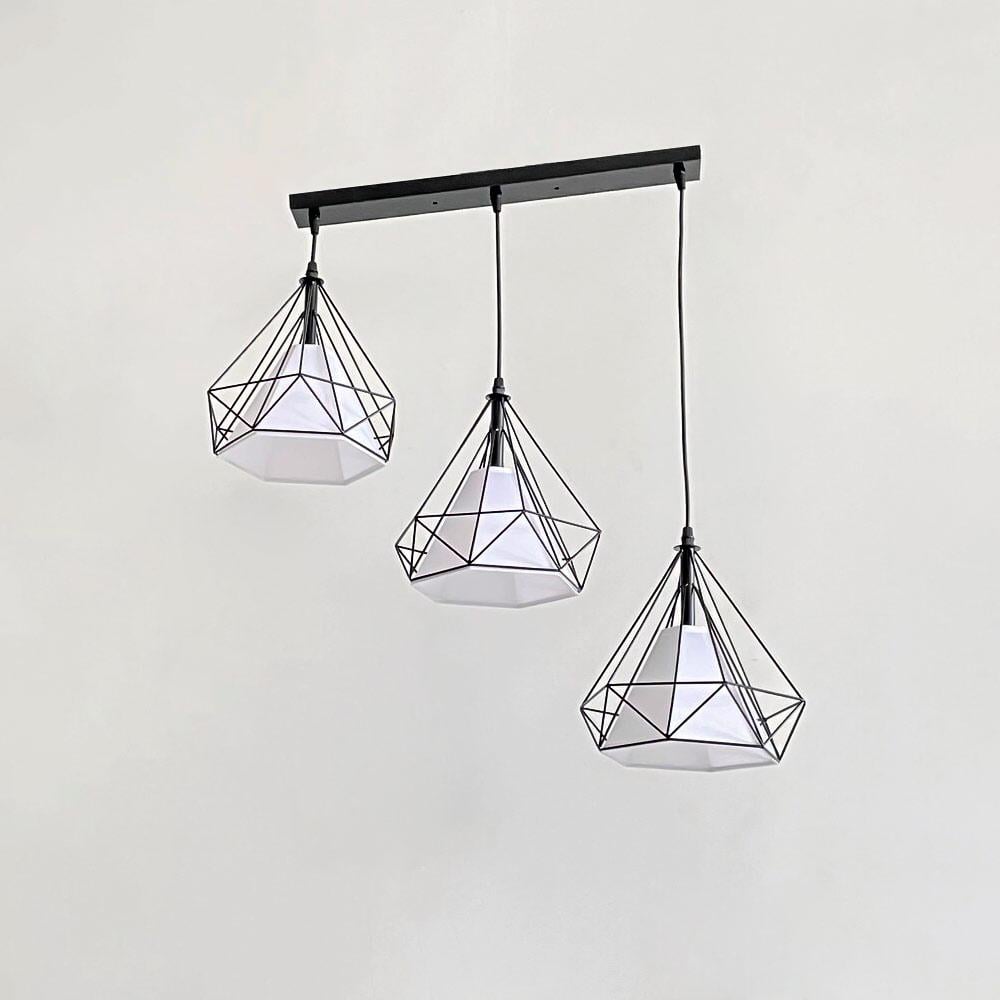 Люстра подвесная Light House SRS-20358-3 Лофт E27 Черный