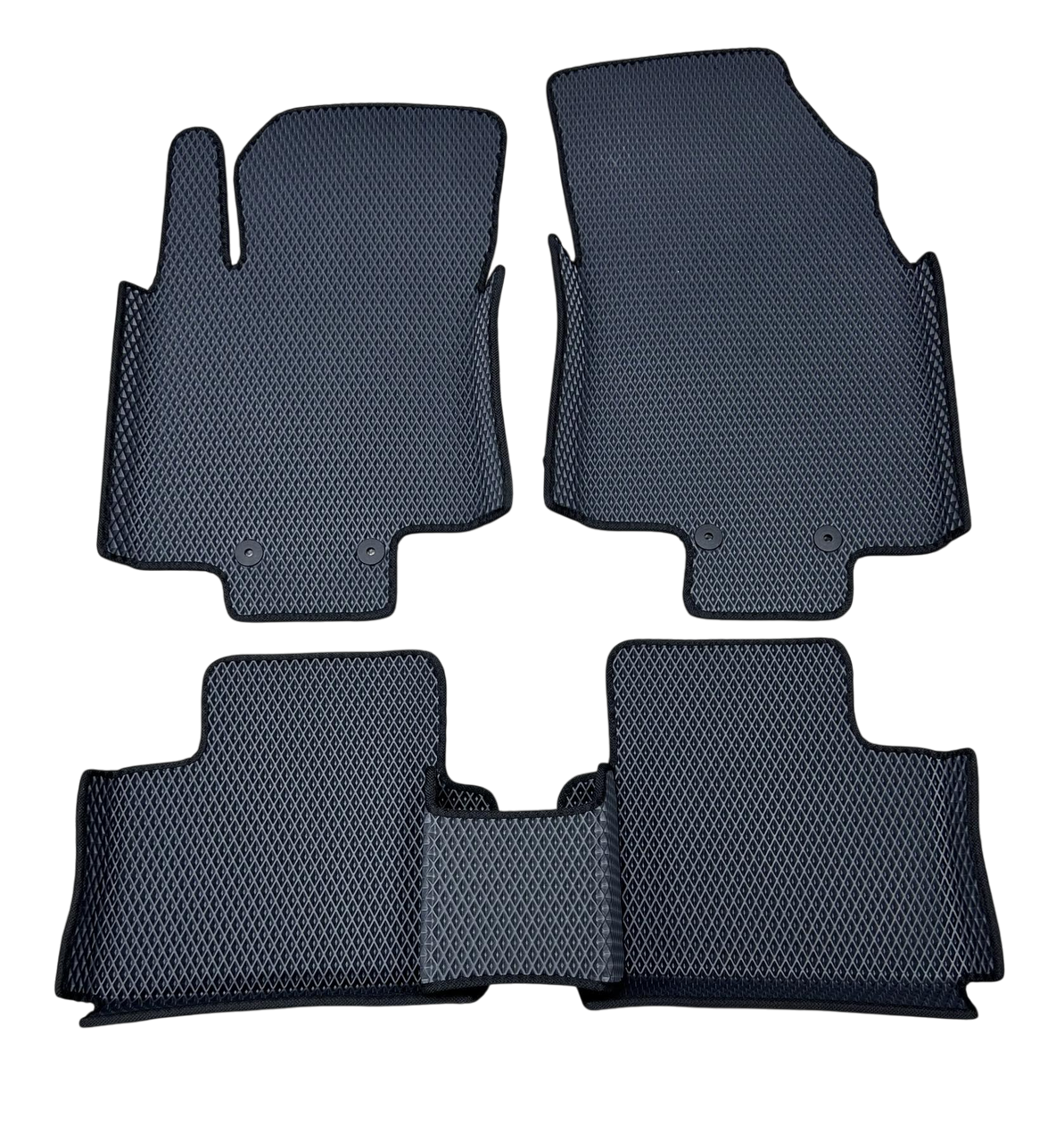 Коврики EVA с бортиками в салон для Nissan Rogue Sport USA 2016+ гг. Черный (2106005436)