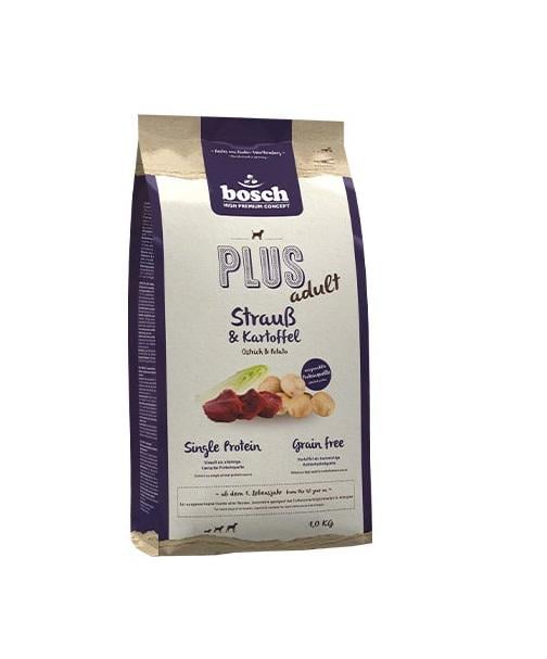 Сухой корм для собак Bosch Plus Ostrich&Potato со страусом и картошкой 1 кг