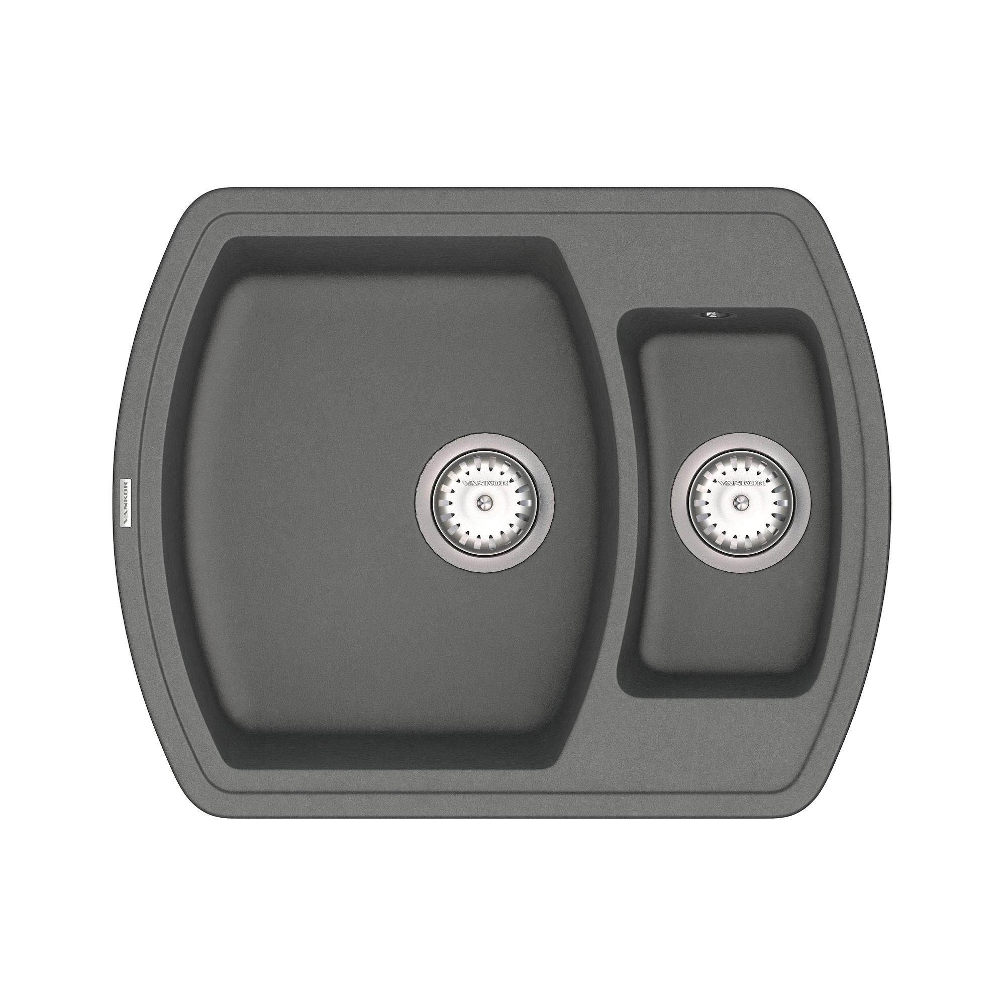 Мойка для кухни Vankor Norton NMP 03.63 + сифон Vankor Gray (74896)
