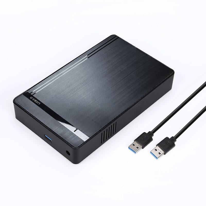 Карман зовнішній ShuoLe HDD 3,5"/2,5" SATA USB 3.0 для жорсткого диска з блоком живлення Чорний (21176051) - фото 10