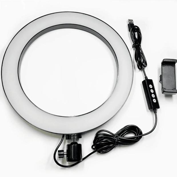 Лампа кільцева для cелфі Ring Light MJ26 RGB LED 26 см (016872) - фото 3