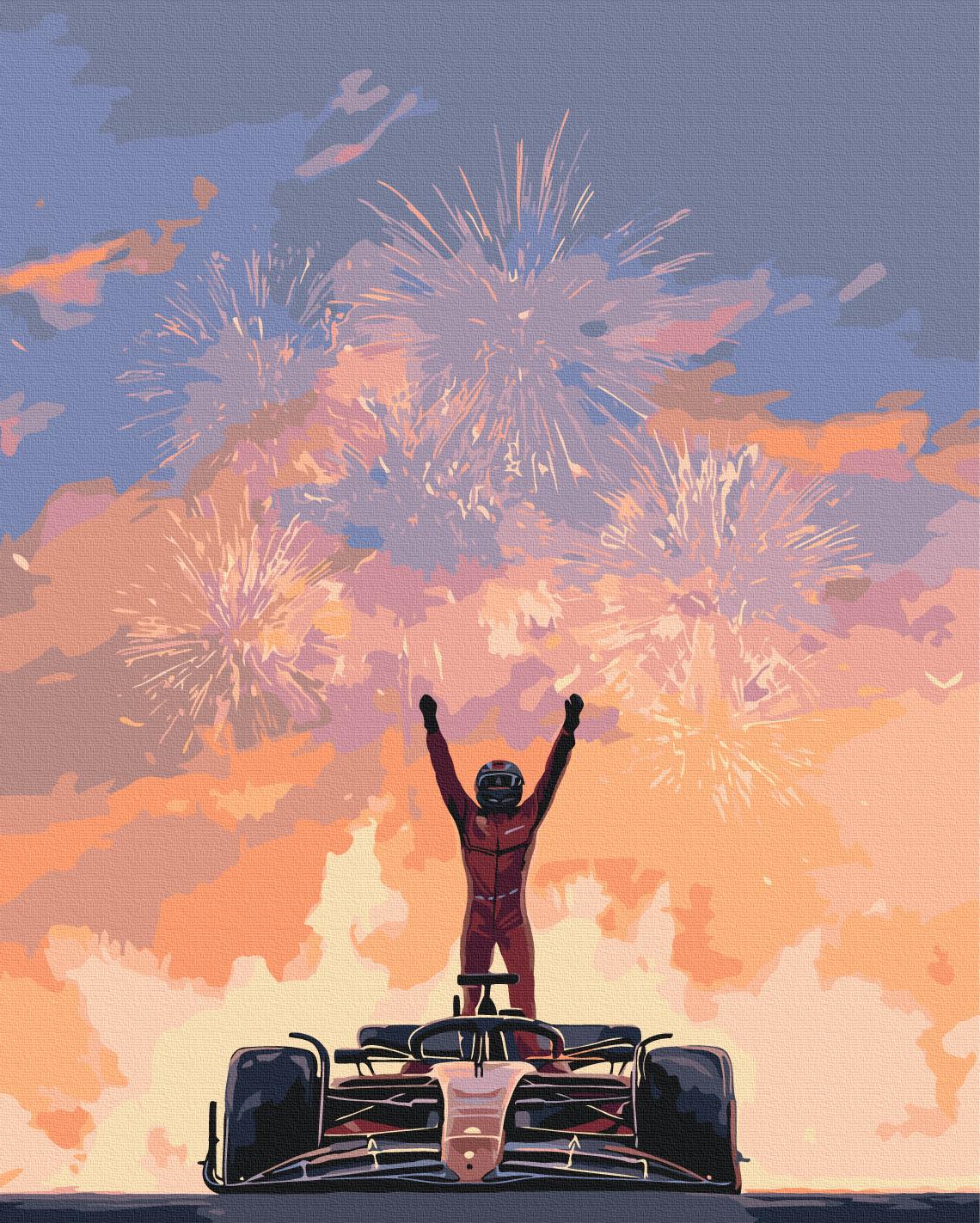 Картина за номерами Brushme Червоний лідер 40x50 см (BS54512) Картина за номерами Brushme Червоний лідер 40x50 см (BS54512)