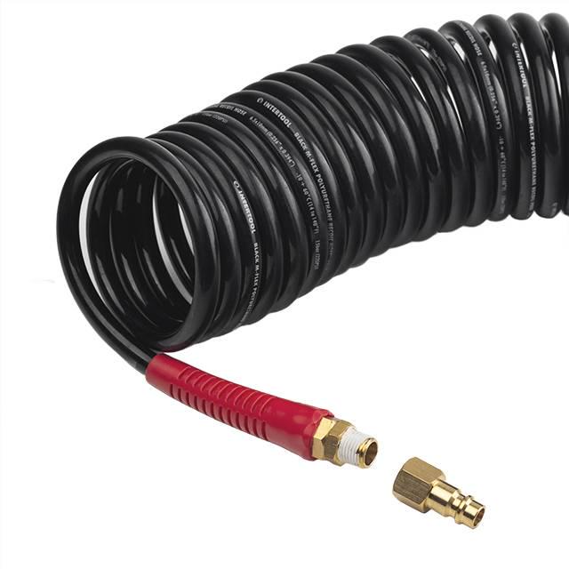 Шланг Intertool PT-1794 Storm M-Flex спиральный полиуретановый с поворотным шарниром 6,5х10 мм 15 м - фото 5