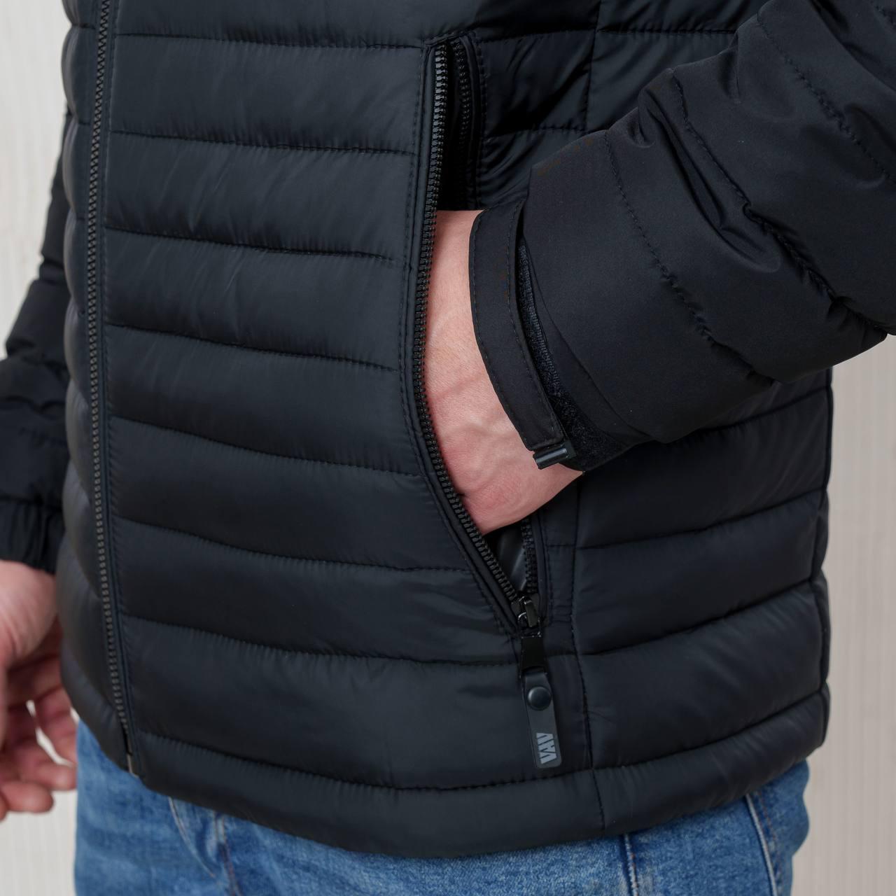 Куртка чоловіча демісезонна Vavalon 2118-V р. 64 Чорний (29109026) - фото 8 Куртка чоловіча демісезонна Vavalon 2118-V р. 64 Чорний (29109026) - фото 8