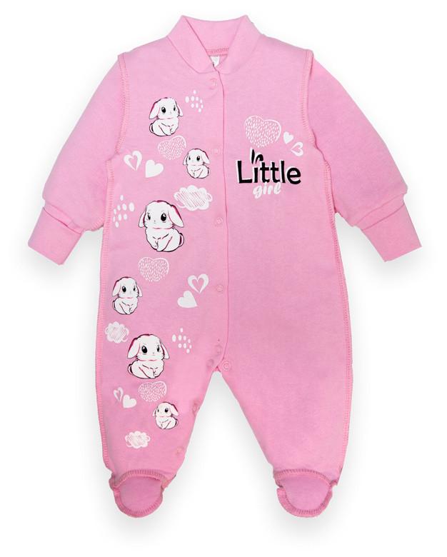 Комбинезон детский хлопковый для девочки Gabbi КВ-22-2-4 62 см Розовый (13285) Комбинезон детский хлопковый для девочки Gabbi КВ-22-2-4 62 см Розовый (13285)