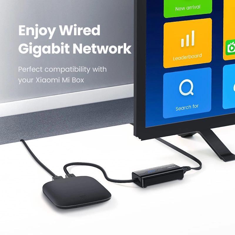 ᐉ Сетевой адаптер/хаб Ugreen 20265 USB 3,0-3хUSB 3,0/RJ45 Ethernet 1000 ...