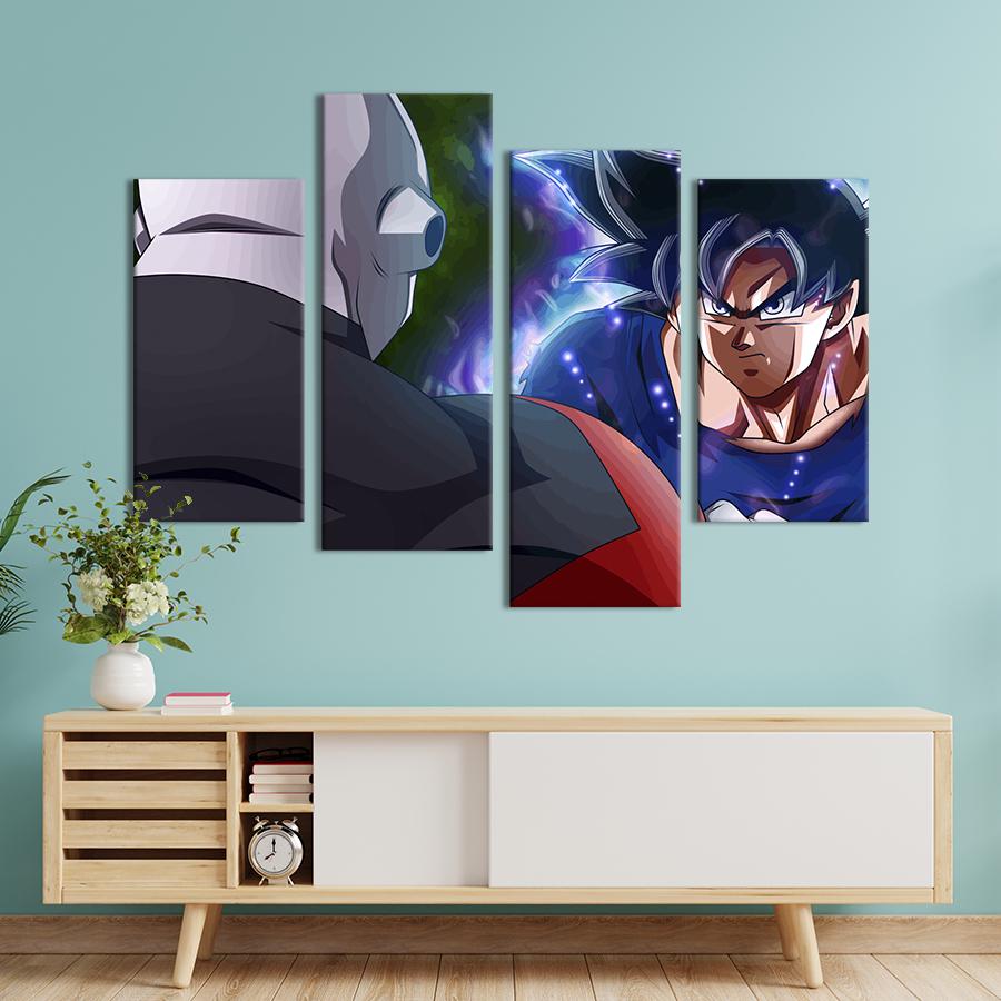 Картина на холсте Герои аниме Dragon Ball Гоку и Джирен 149x106 см (1425-42)