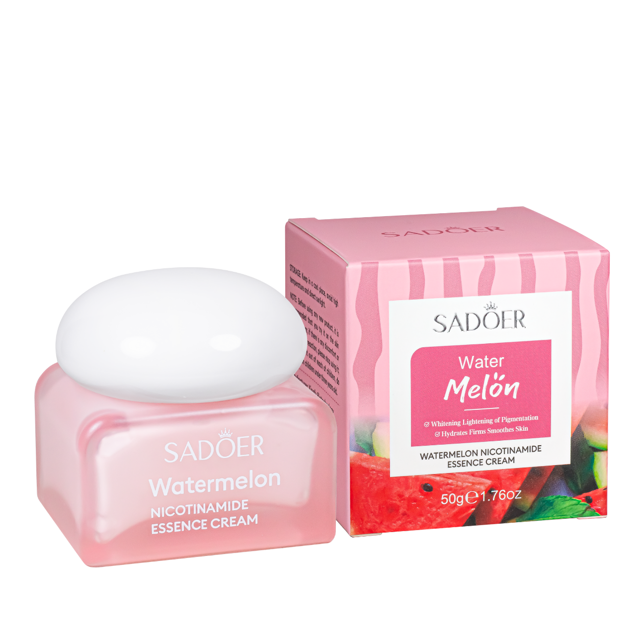 Крем для обличчя висвітлювальний Sadoer Watermelon Nicotinamide Cream з ніацинамідом 50 мл (13350245)