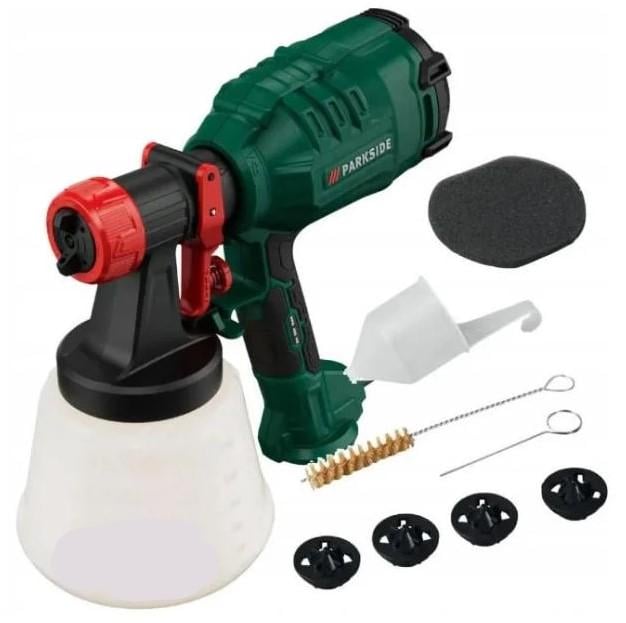 Фарбороспилювач PARKSIDE HVLP PFS 450 B1 450 Вт 1200 мл 4 насадки (28329375)