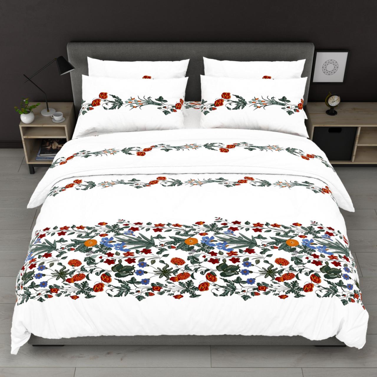 Комплект постельного белья Весна полуторный сатин 150х220 см наволочки 50х70 см (0402н601) Комплект постельного белья Весна полуторный сатин 150х220 см наволочки 50х70 см (0402н601)