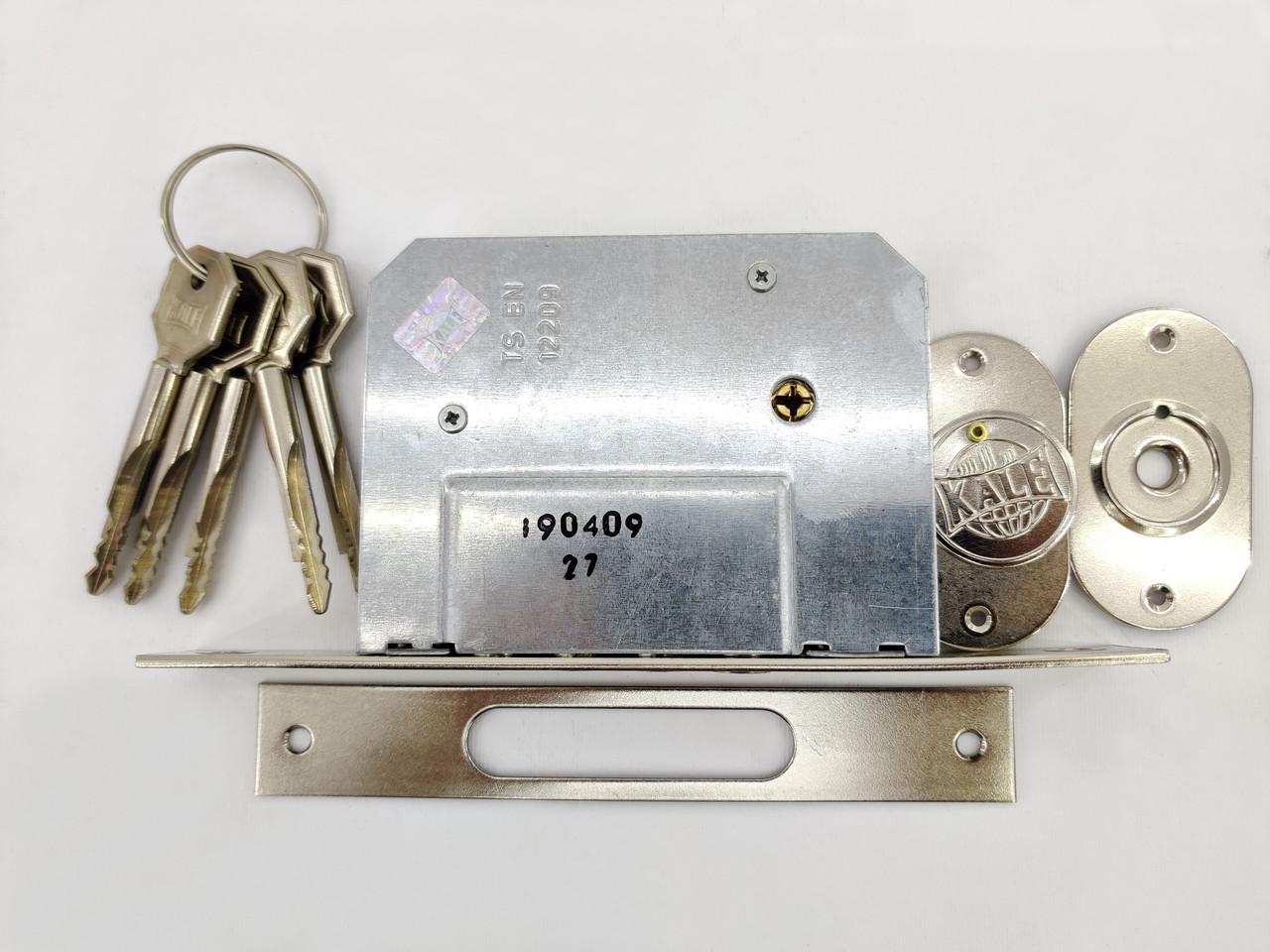 Замок врезной дополнительный Kale 189 4MF Никель (560100002) - фото 6 Замок врезной дополнительный Kale 189 4MF Никель (560100002) - фото 6